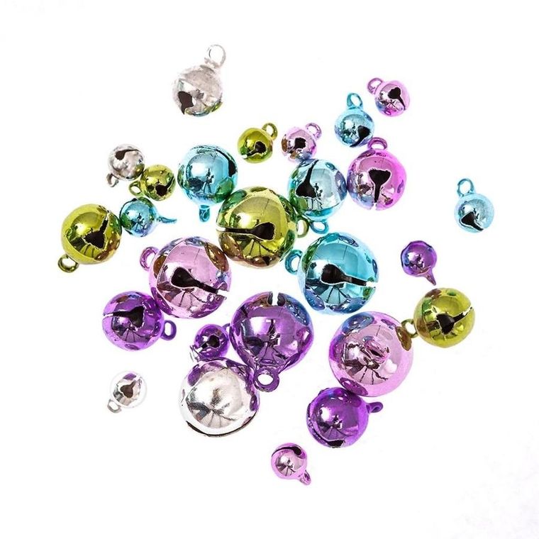 Dalprint, dzwoneczki metalowe, pastel, 26 szt.