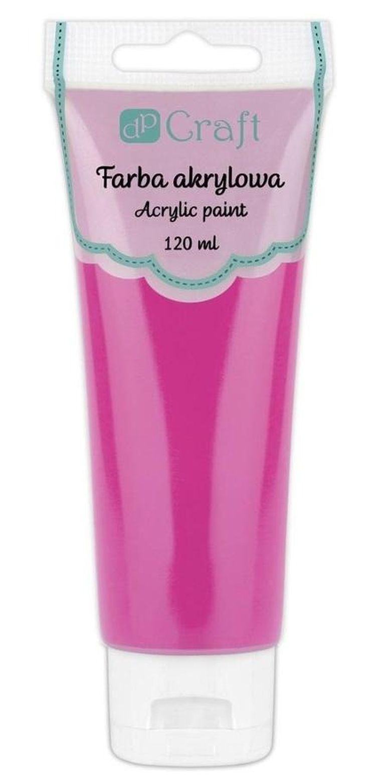 Dalprint, farba akrylowa, ciemnoróżowa, 120 ml