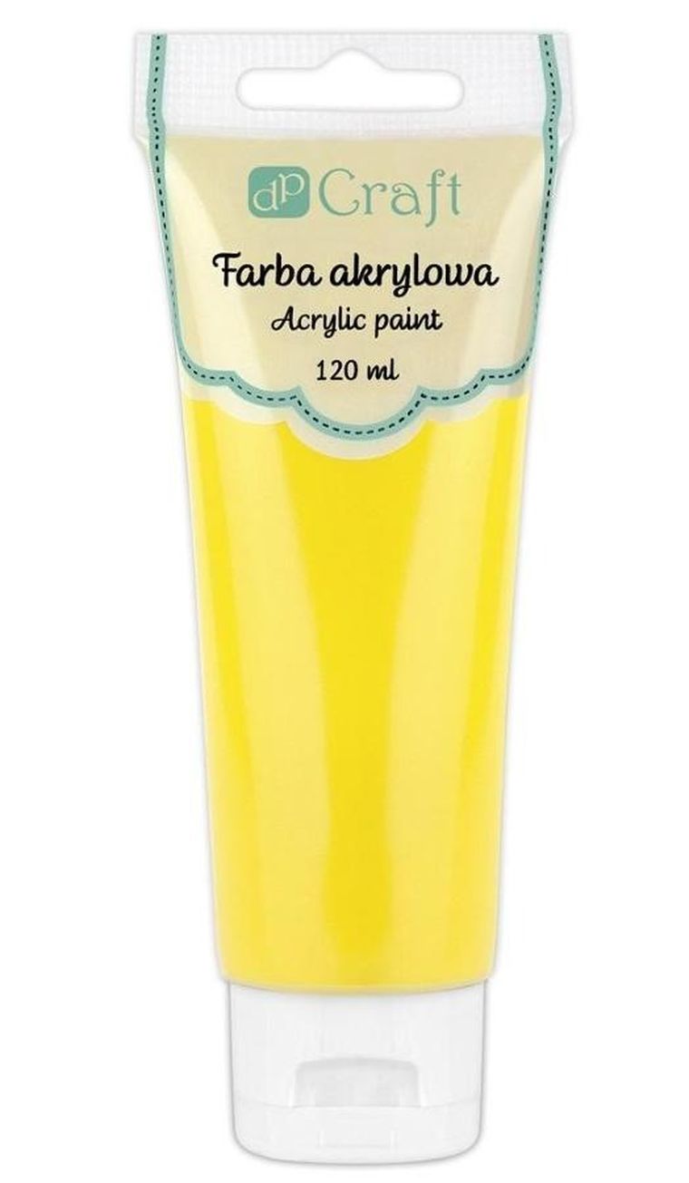 Dalprint, farba akrylowa, żółta, 120 ml