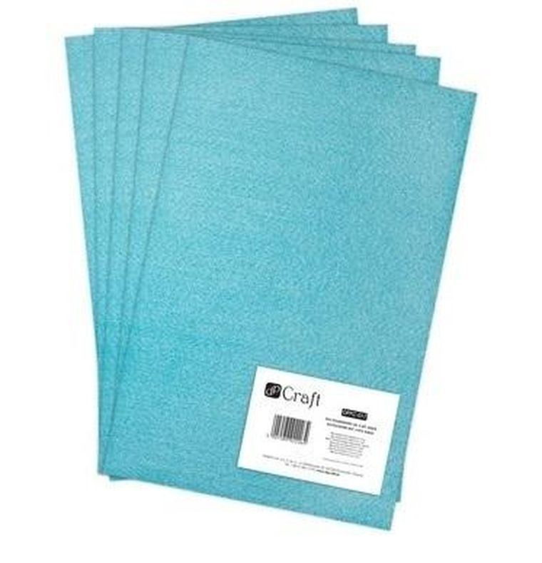Dalprint, filc poliestrowy, A4, aqua, 5 szt.