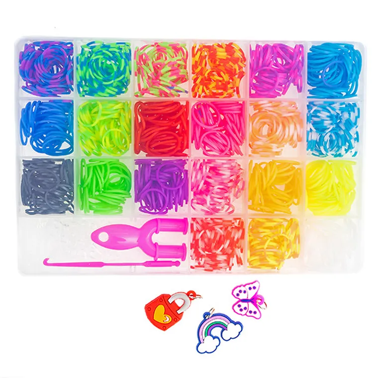 Dalprint, gumki do bransoletek, zestaw z narzędziami