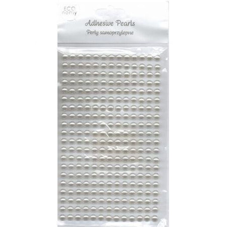 Dalprint, Ivory, perełki samoprzylepne, 6 mm, 260 szt.
