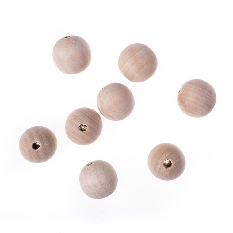 Dalprint, koraliki drewniane, kulki, 30 mm, 8 szt.