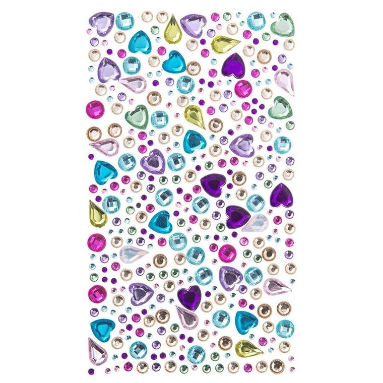 Dalprint, kryształki samoprzylepne, brights, 355 szt.