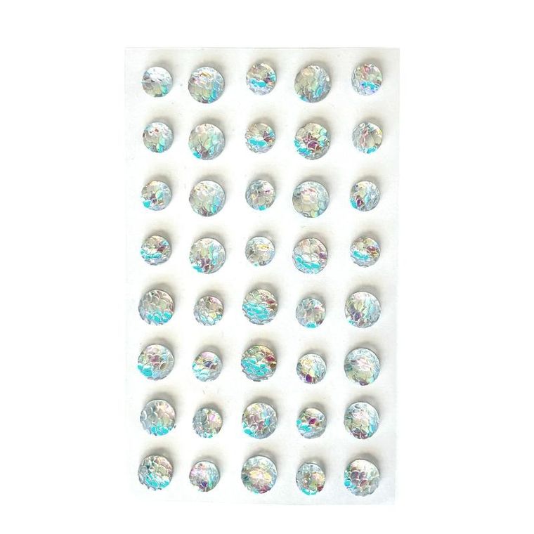 Dalprint, kryształki samoprzylepne, rybia łuska, 40 szt.