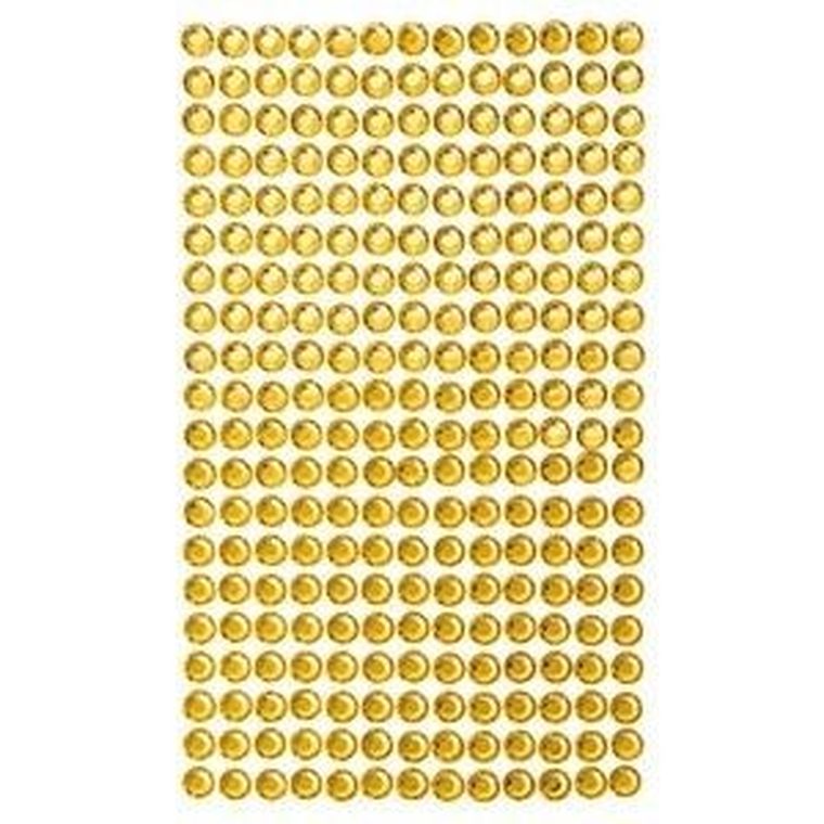 Dalprint, kryształki samoprzylepne yellow, 6 mm, 260 szt.