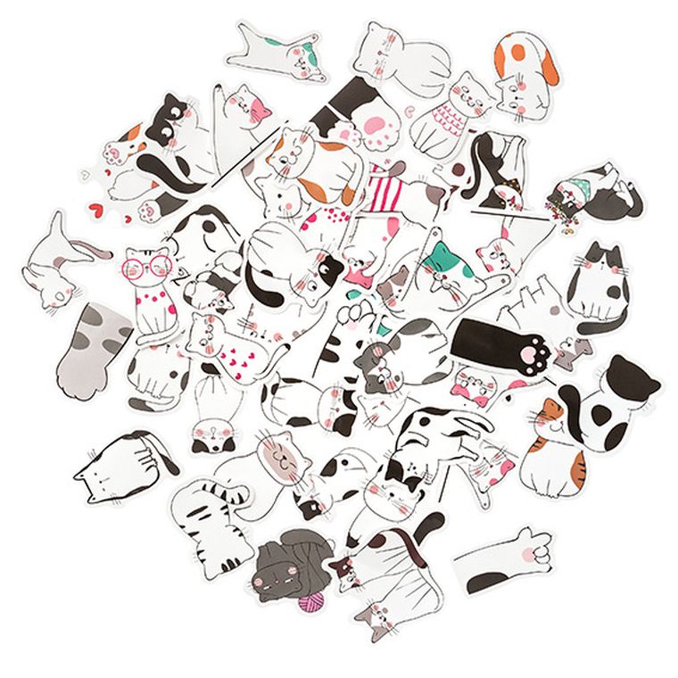 Dalprint, naklejki winylowe, koty, 4-5 cm