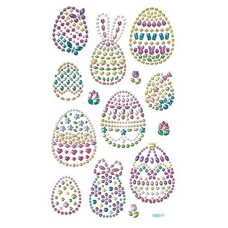 Dalprint, naklejki z kryształkami, jajka wielkanocne