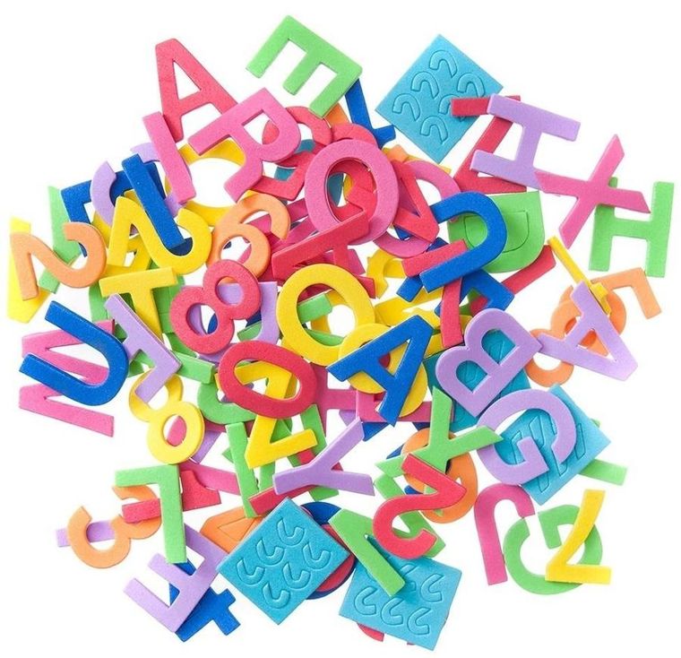 Dalprint, naklejki z pianki, litery i cyfry