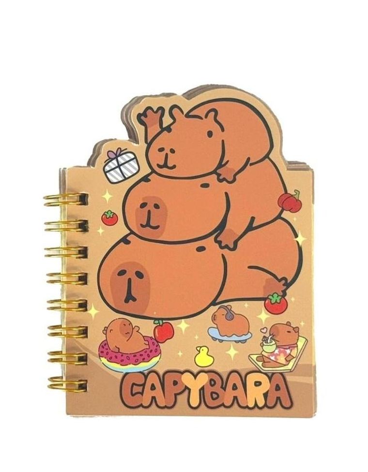 Dalprint, notesik na spiralce, 50 kartek, kapibara rodzinka, 1 szt.