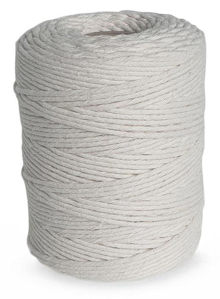 Dalprint, sznurek bawełniany do makramy, 2 mm, 250g, biały