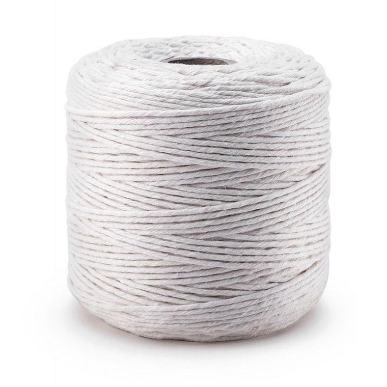 Dalprint, sznurek bawełniany do makramy, biały, 2 mm, 500g