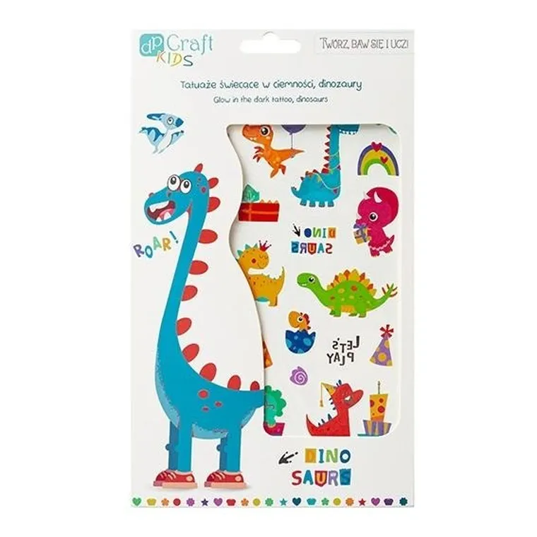 Dalprint, tatuaże świecące w ciemności, dinozaury