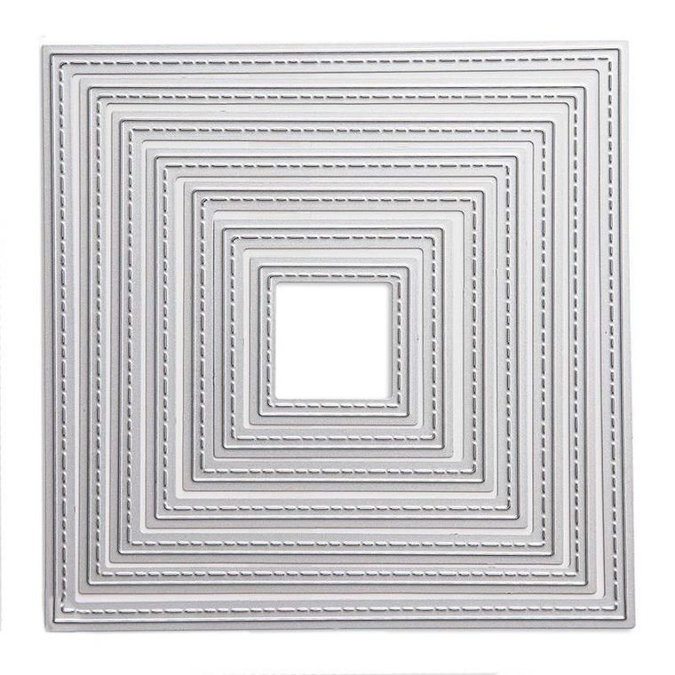 Dalprint, wykrojniki, kwadraty, 7 szt.