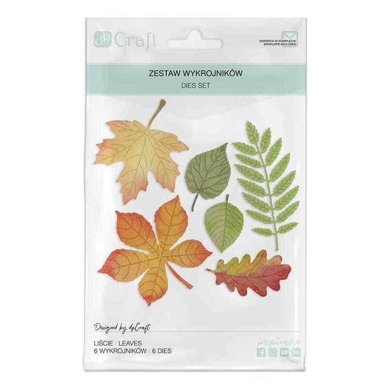 Dalprint, wykrojniki, liście, 6 szt.