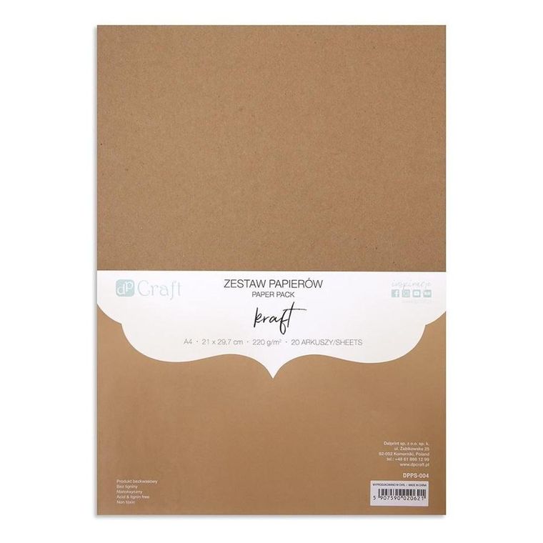 Dalprint, zestaw papierów A4, 20 arkuszy