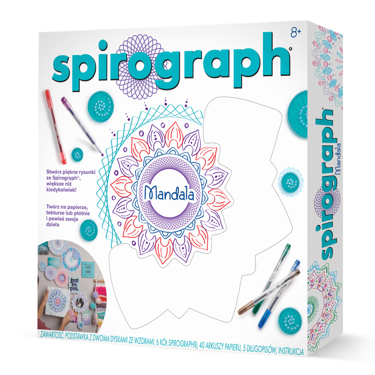 Dante, spirograf, mandala, zestaw kreatywny