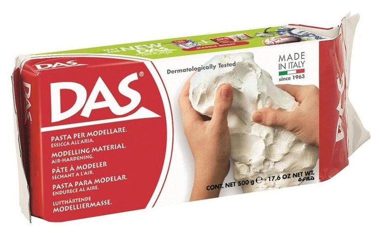 Das, glinka biała, masa plastyczna, 500g