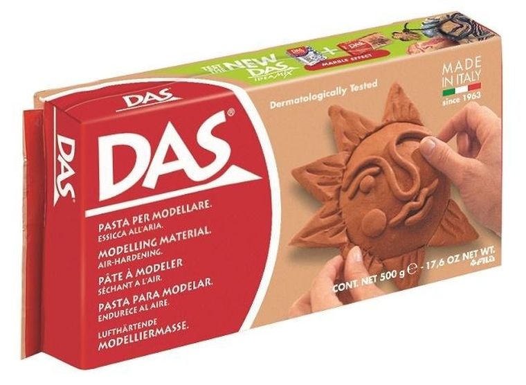 Das, samoutwardzalna glinka modelarska, terracotta, 500g