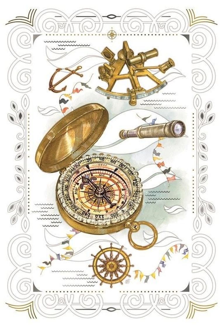 DaVinci, karnet z kopertą, 12-18 cm, podróże