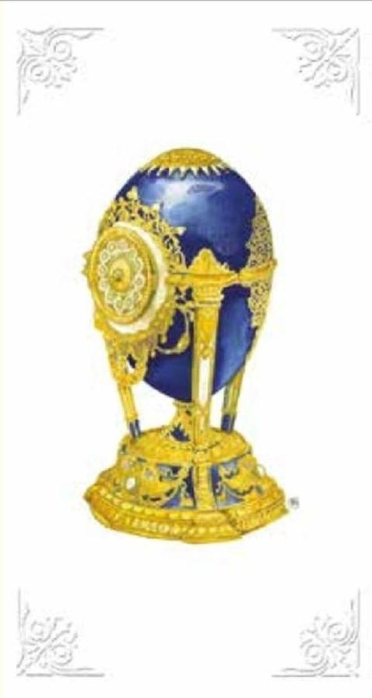 DaVinci, karnet z kopertą, Jajko, niebieskie, 12-23 cm