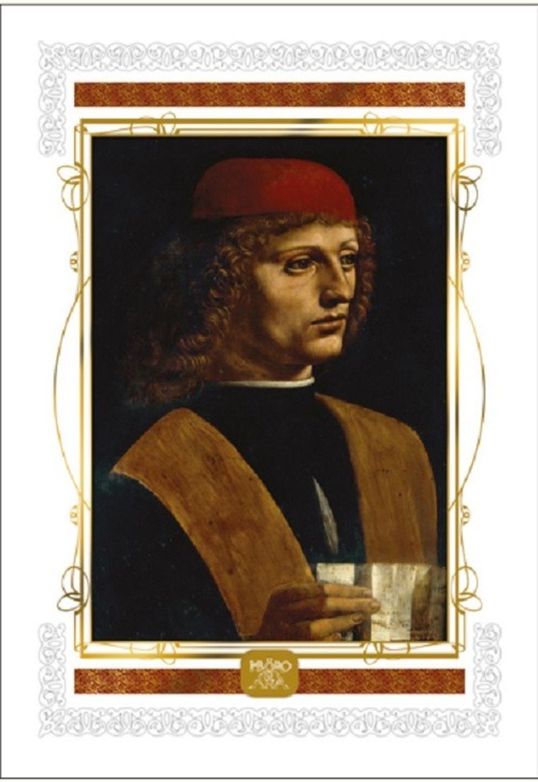 DaVinci, karnet z kopertą, Leonardo DaVin, 16-23 cm