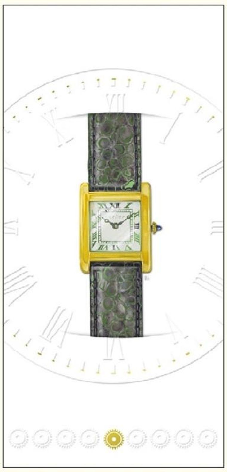 DaVinci, karnet z kopertą, Zegarek kwadrat, 10-21 cm