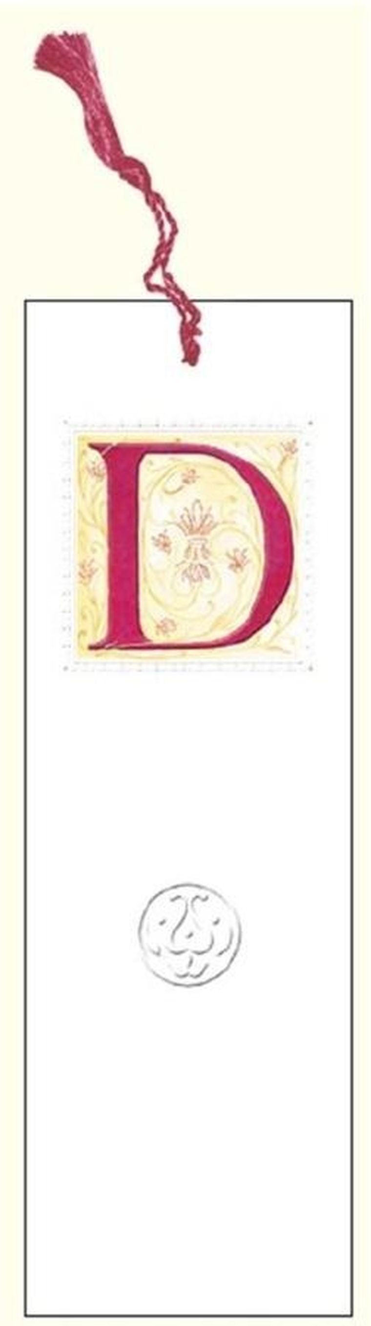 Davinci, zakładka do książki z anagramem, Litera D