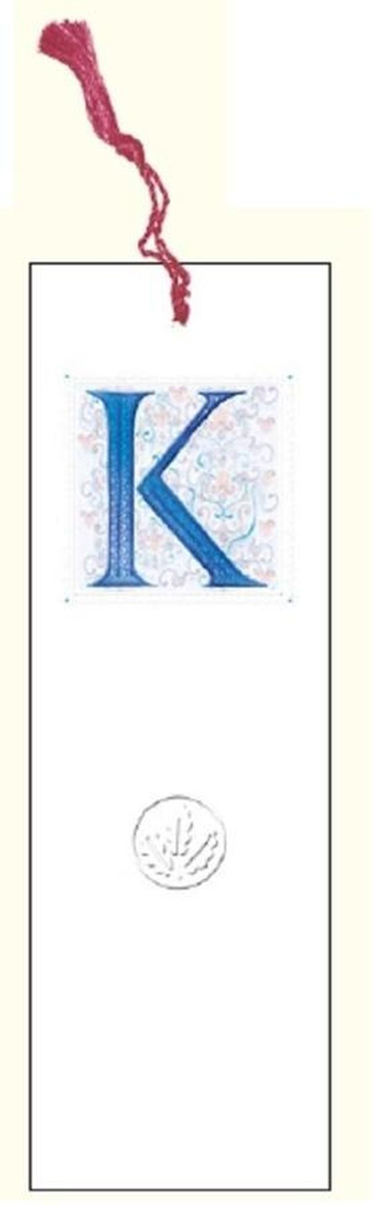 Davinci, zakładka do książki z anagramem, Litera K