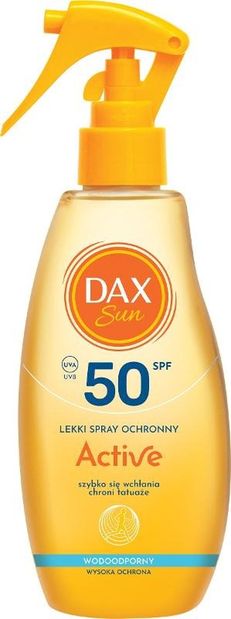 Dax Sun, Active, lekki spray ochronny, SPF 50, 200 ml