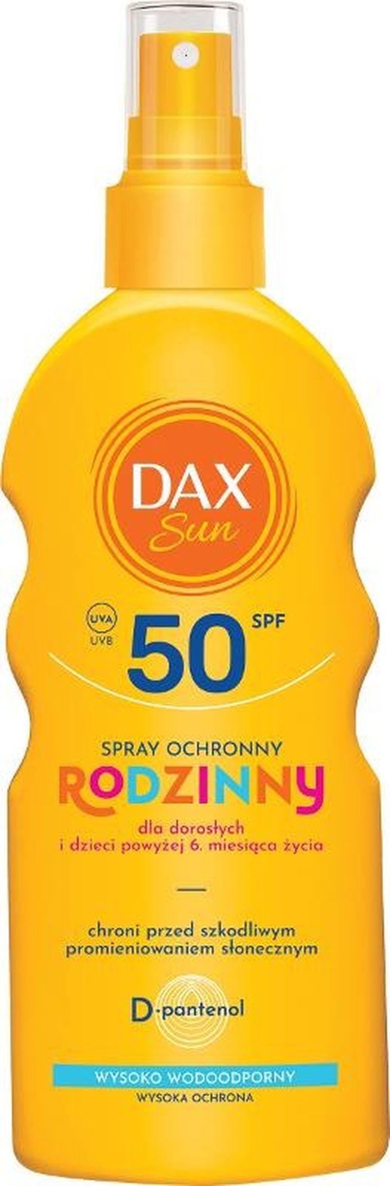 Dax Sun, rodzinny spray ochronny, SPF 50, 200 ml