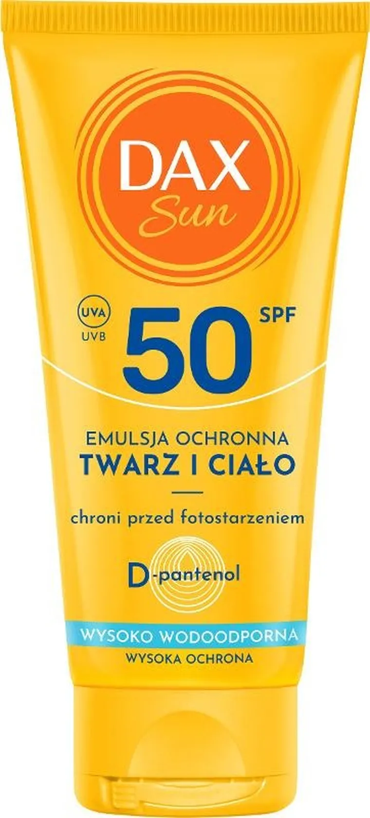 Dax Sun, Travel, emulsja ochronna do twarzy i ciała, SPF 50, 50 ml