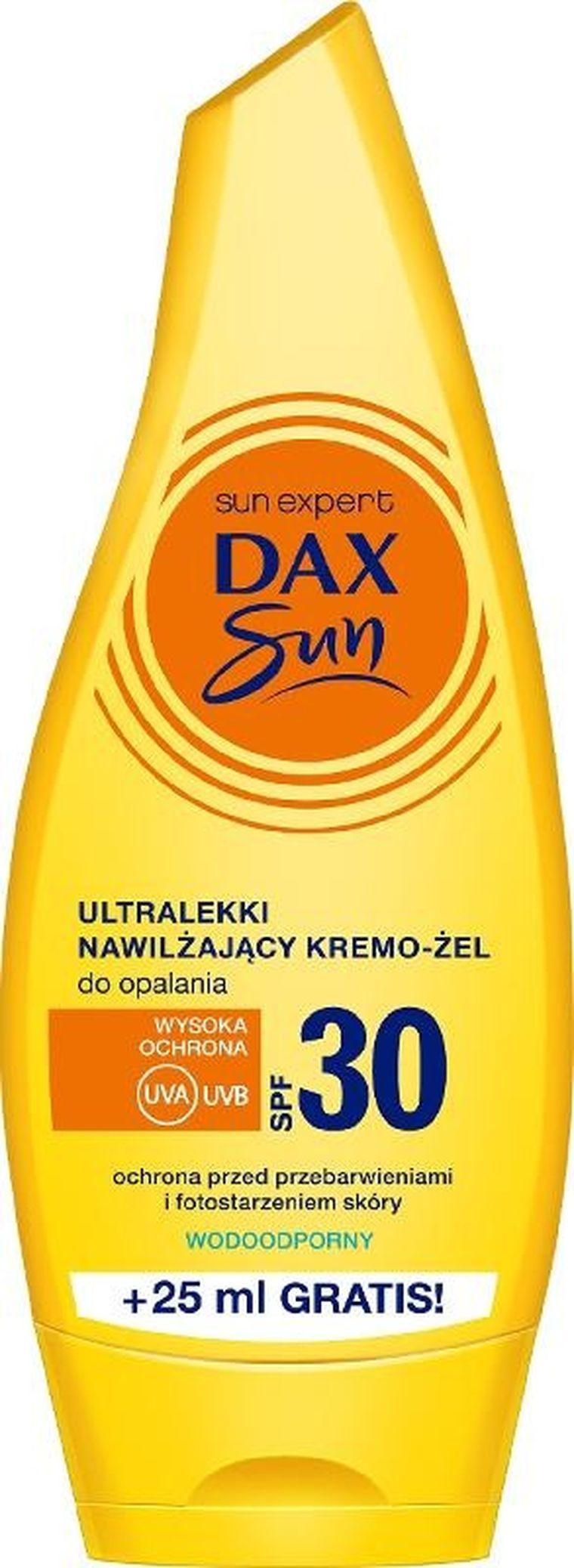 Dax, Sun, ultralekki nawilżający kremo-żel do opalania, SPF30, 175 ml