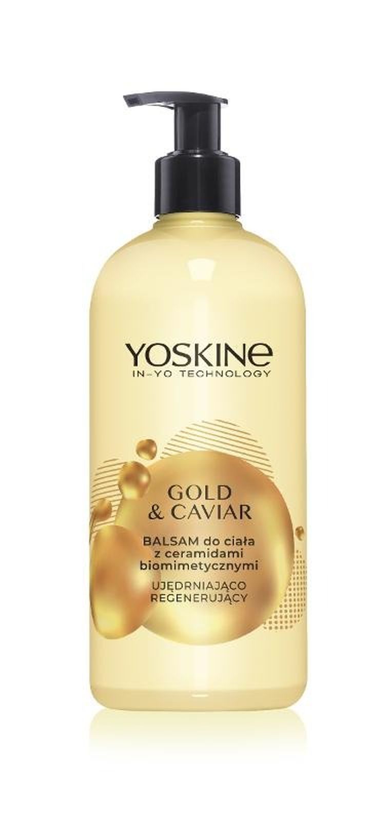 Dax, Yoskine Gold & Caviar, balsam do ciała z ceramidami biomimetycznymi ujędrniająco regenerujący, 400 ml