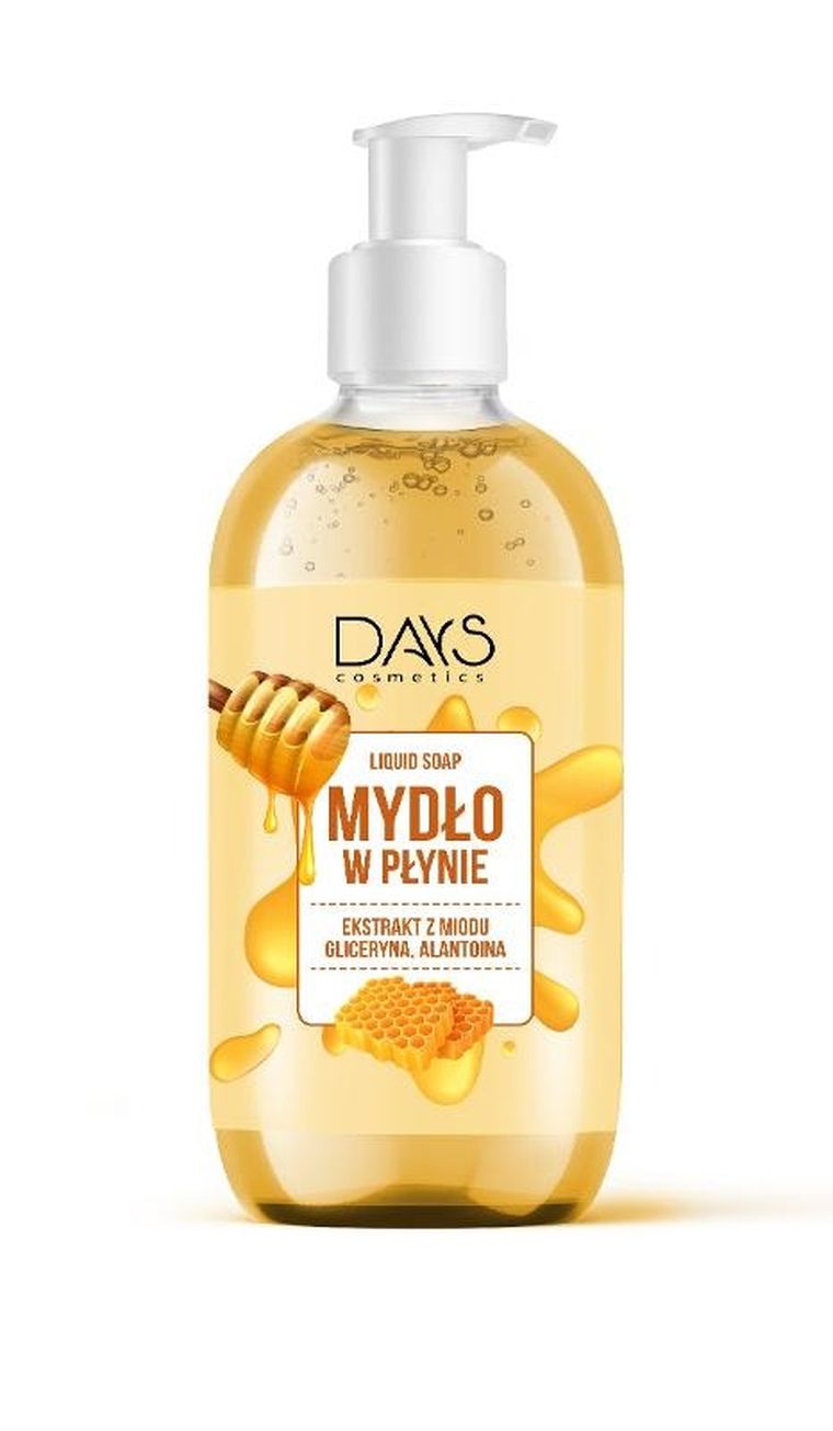 Days cosmetics, mydło w płynie z ekstraktem z miodu, 500 ml
