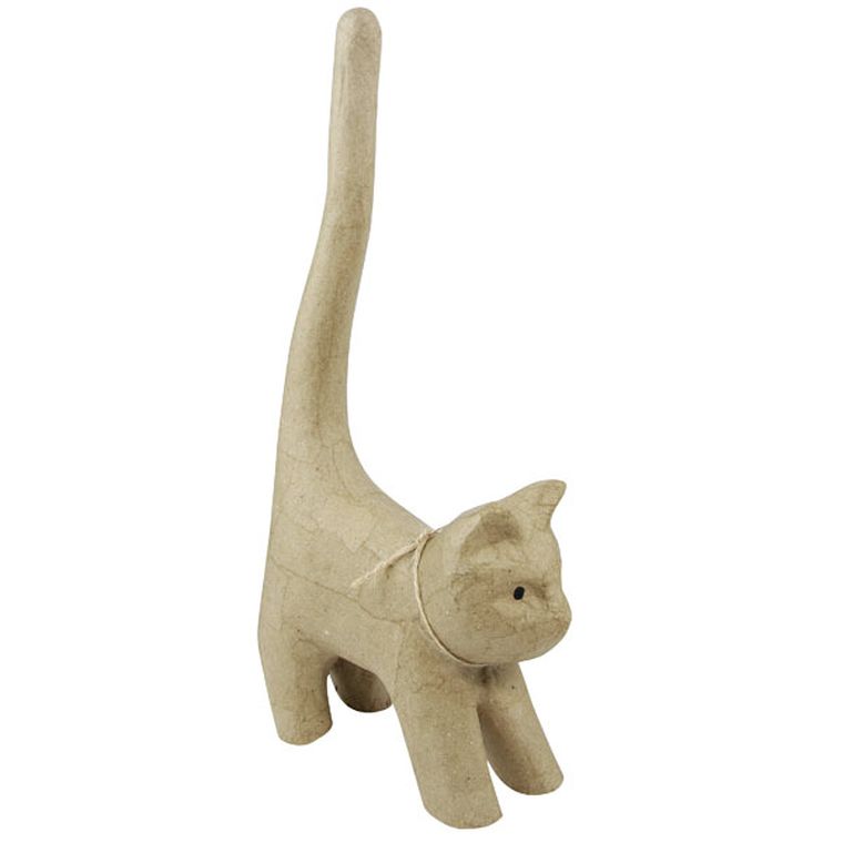 Decopatch, figurka do samodzielnego ozdabiania, Kotek z długim ogonem, mały