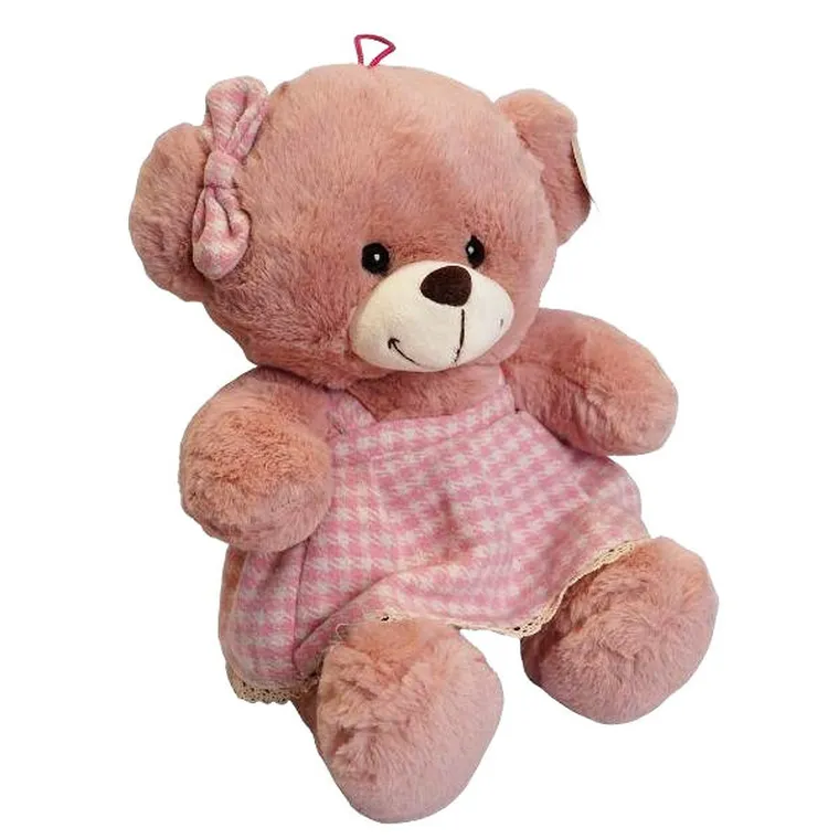 Deef, maskotka, miś, różowy, 30 cm