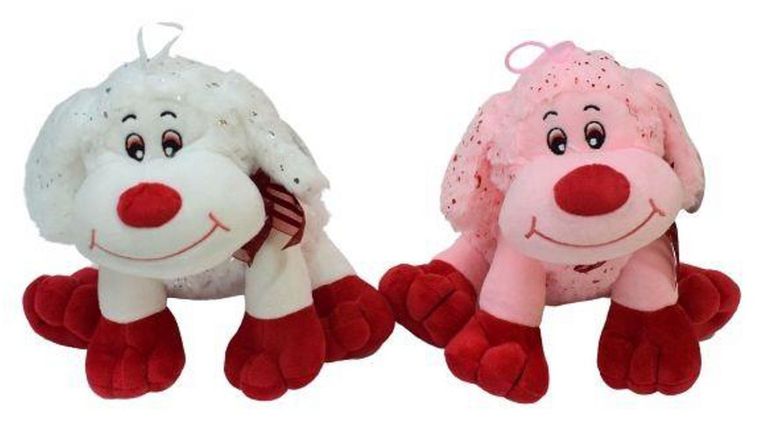 Deef, Wesoły Piesek, leżący, maskotka, 1 szt.