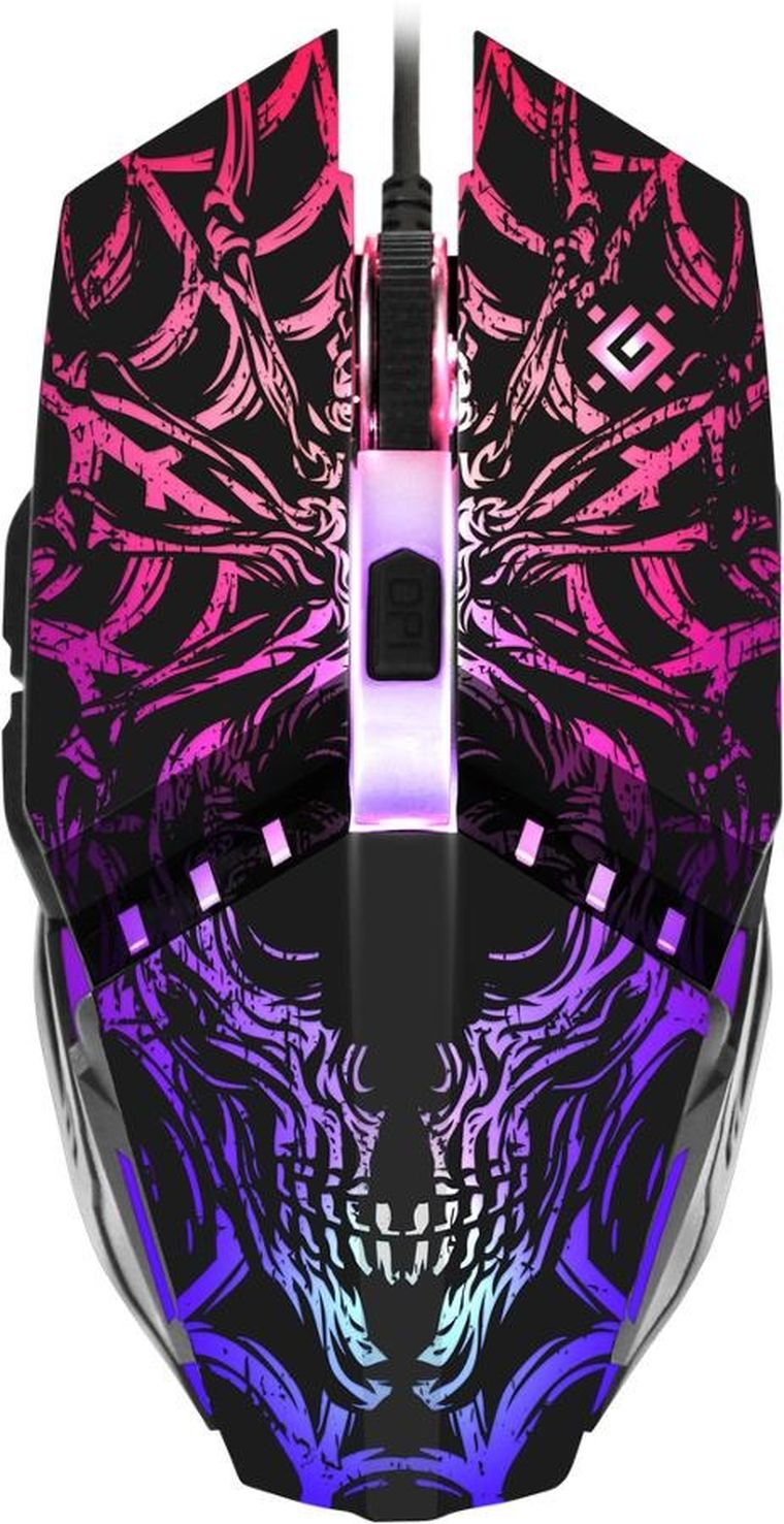 Defender, Prototype, mysz przewodowa, Gm-670l, Optic 800/1200/1600/2400 Dpi, 6p, 52670