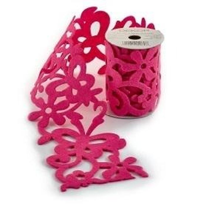 Dekor-Art-Serwis, taśma filcowa, różowa