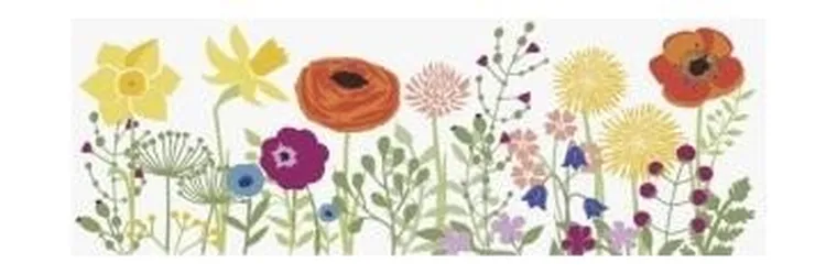 Dekor-Art-Serwis, taśma na okno z klejem, Kwiaty, 2m