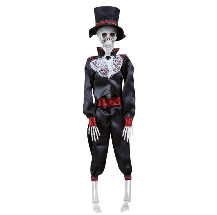 Dekoracja wisząca, szkielet meksykanina, 40 cm