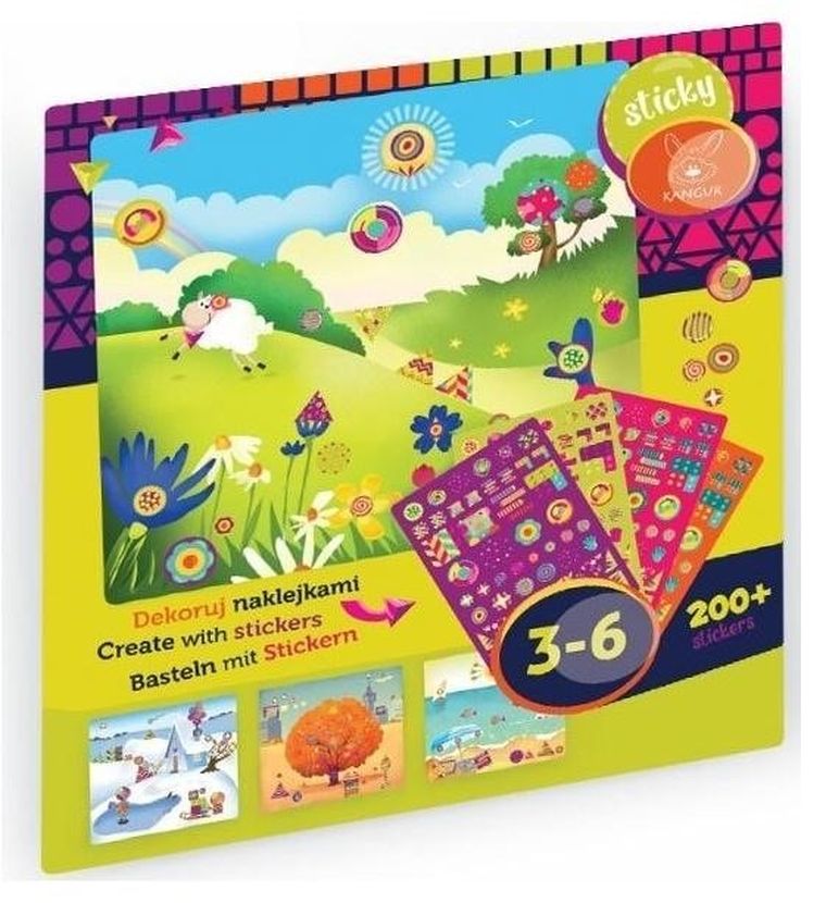 Dekoruj naklejkami. Pory roku