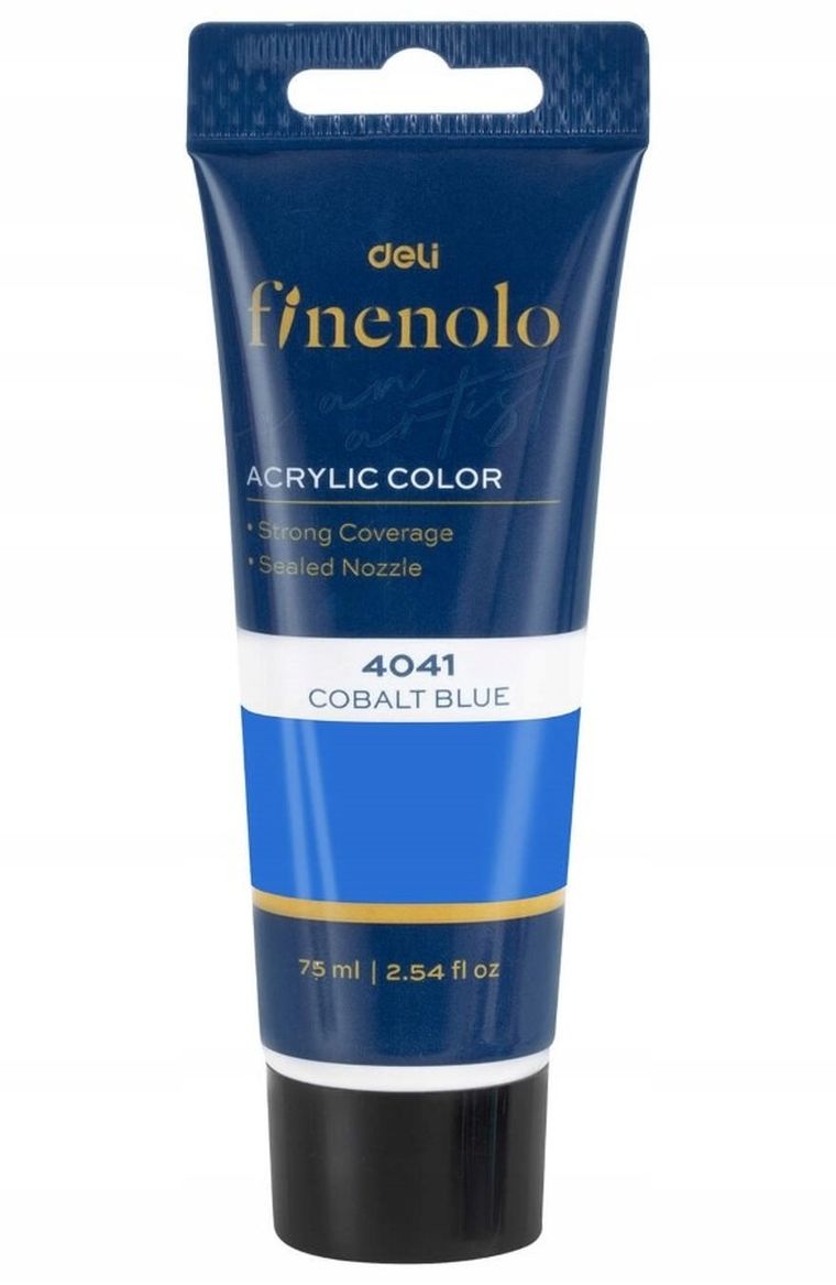 Deli, Finenolo, farba akrylowa, kobalt, 75 ml