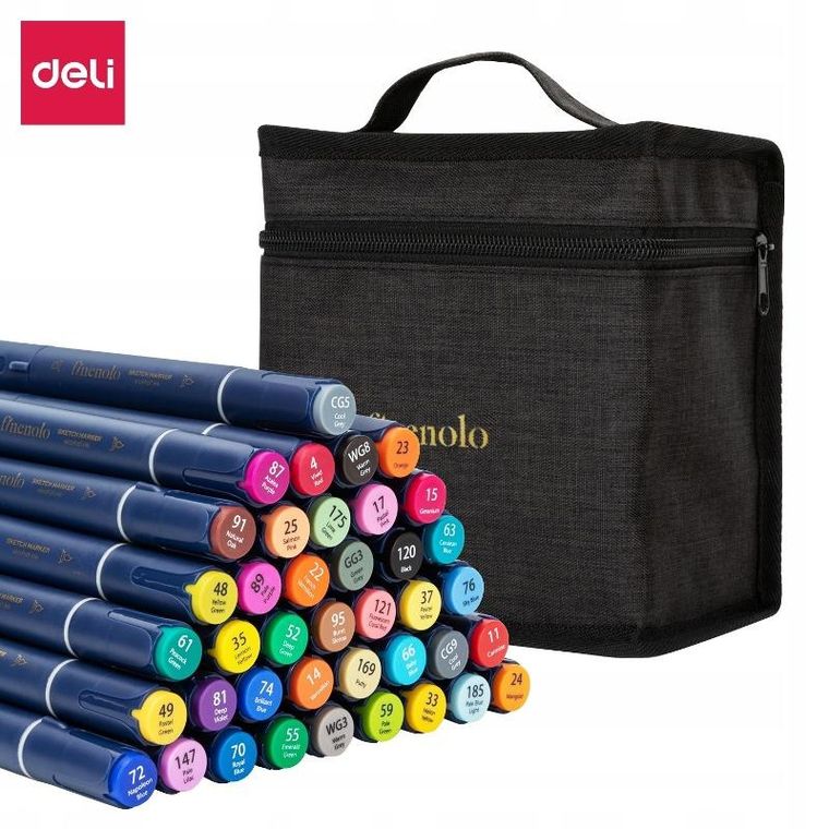 Deli, Finenolo, markery dwustronne, artystyczne, 40 kolorów