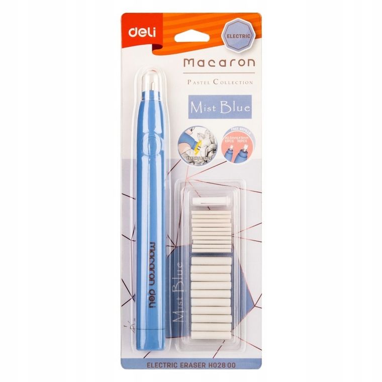 Deli, gumka elektryczna + wkłady, 1 szt.