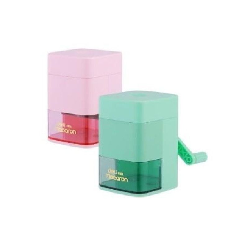 Deli, Macaron, temperówka ręczna na korbkę, 1 szt.