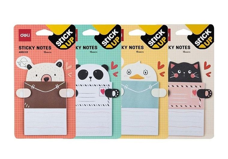Deli, notes samoprzylepny, 15 kartek, 76-101 mm, 1 szt.