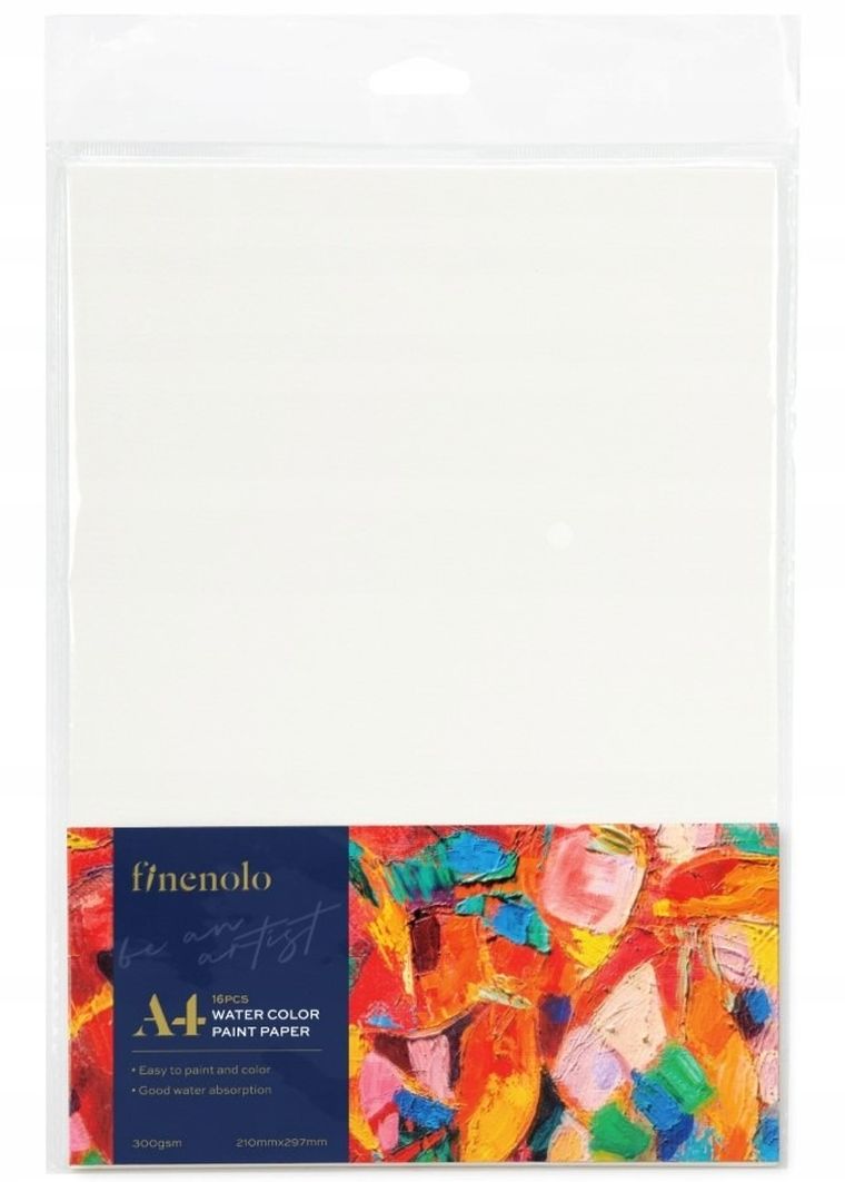 Deli, papier akwarelowy A4, biały, 16 szt.