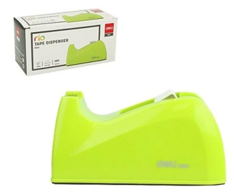 Deli, Rio, podajnik do taśmy klejącej, zielony
